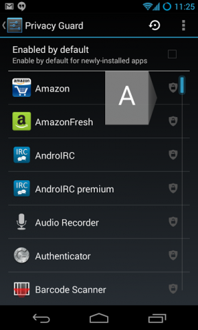 Privacy Guard 2.0 - Hauptmenü (Bild: Cyanogenmod)